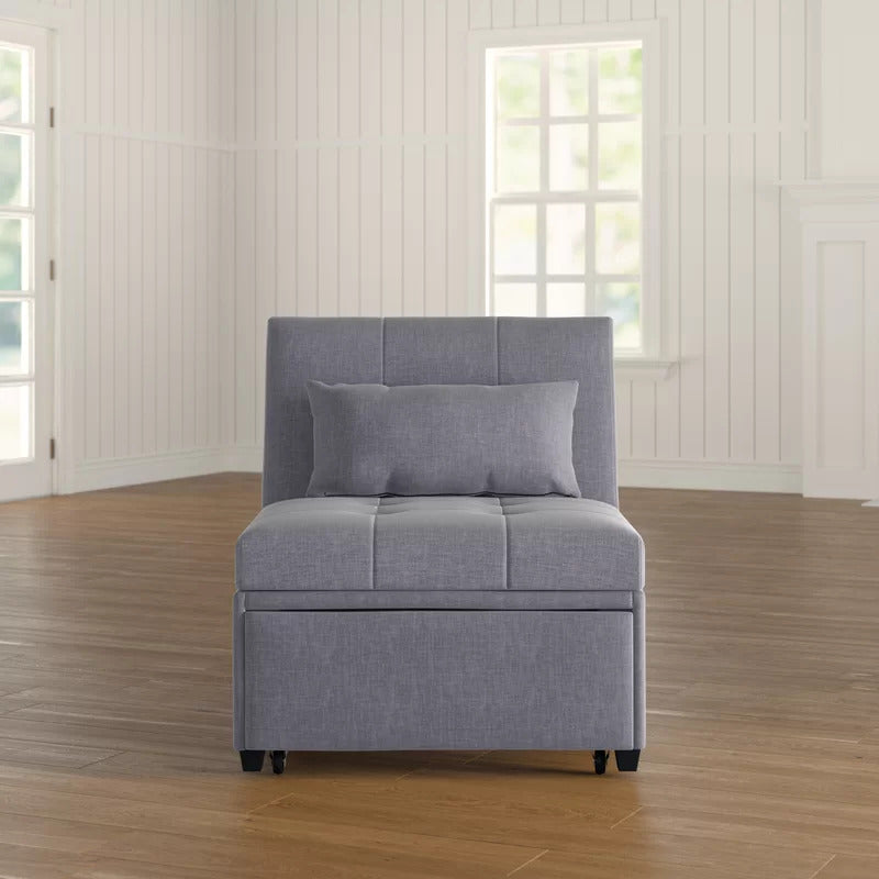 Accent Chair: 31'' Wide Tufted Convertible Chair