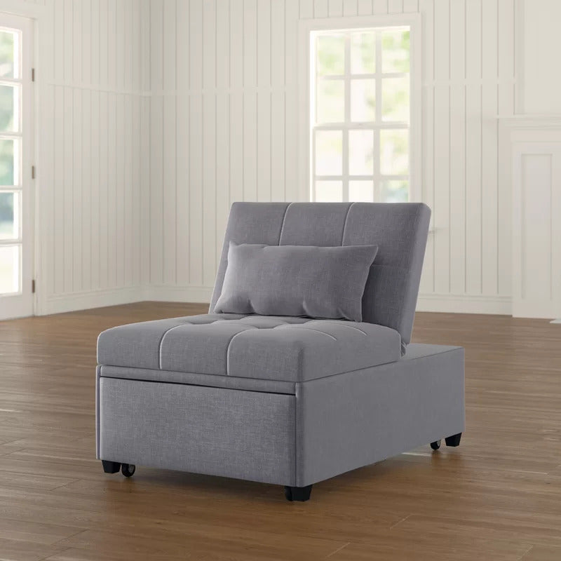 Accent Chair: 31'' Wide Tufted Convertible Chair