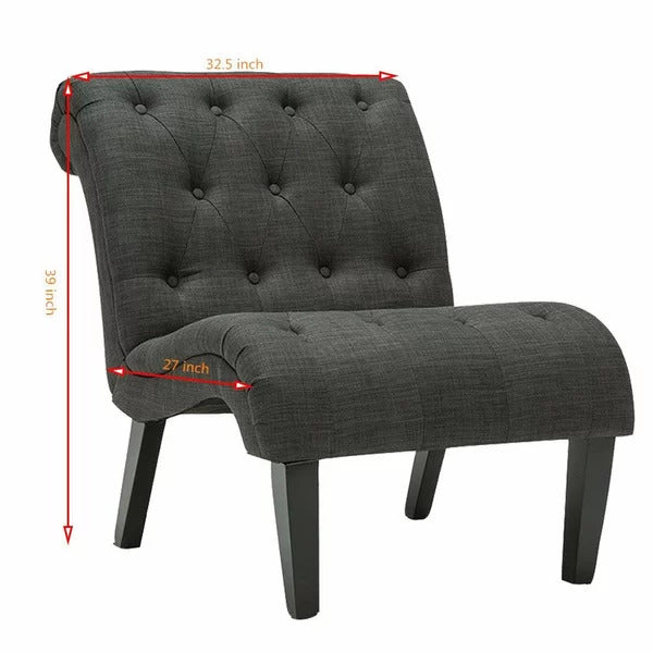 Accent Chair: 32.5'' Wide Tufted Lounge Chair