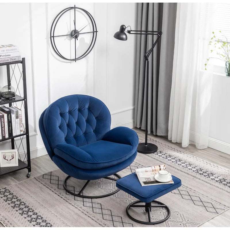 Accent Chair:  32'' Wide Tufted Velvet Chair