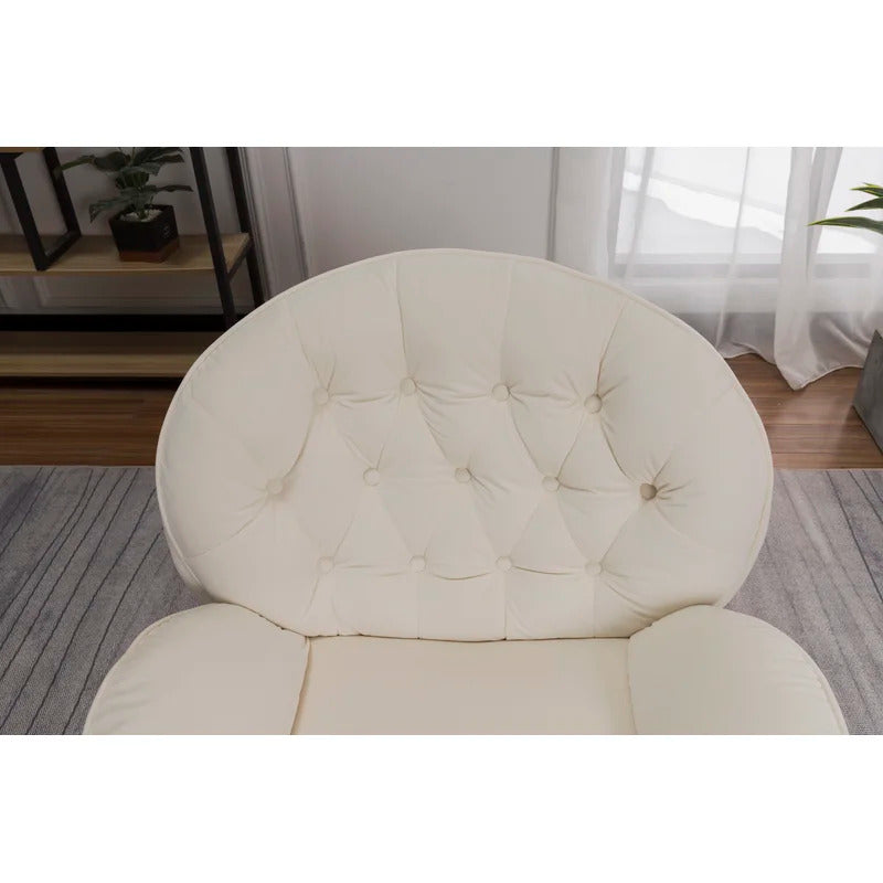 Accent Chair:  32'' Wide Tufted Velvet Chair