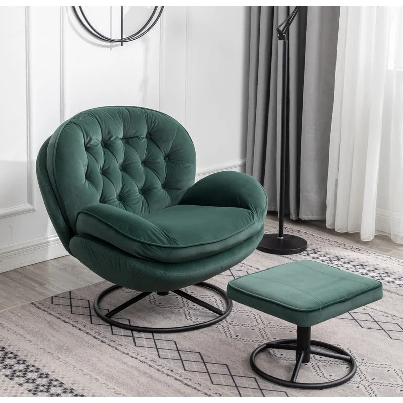 Accent Chair:  32'' Wide Tufted Velvet Chair