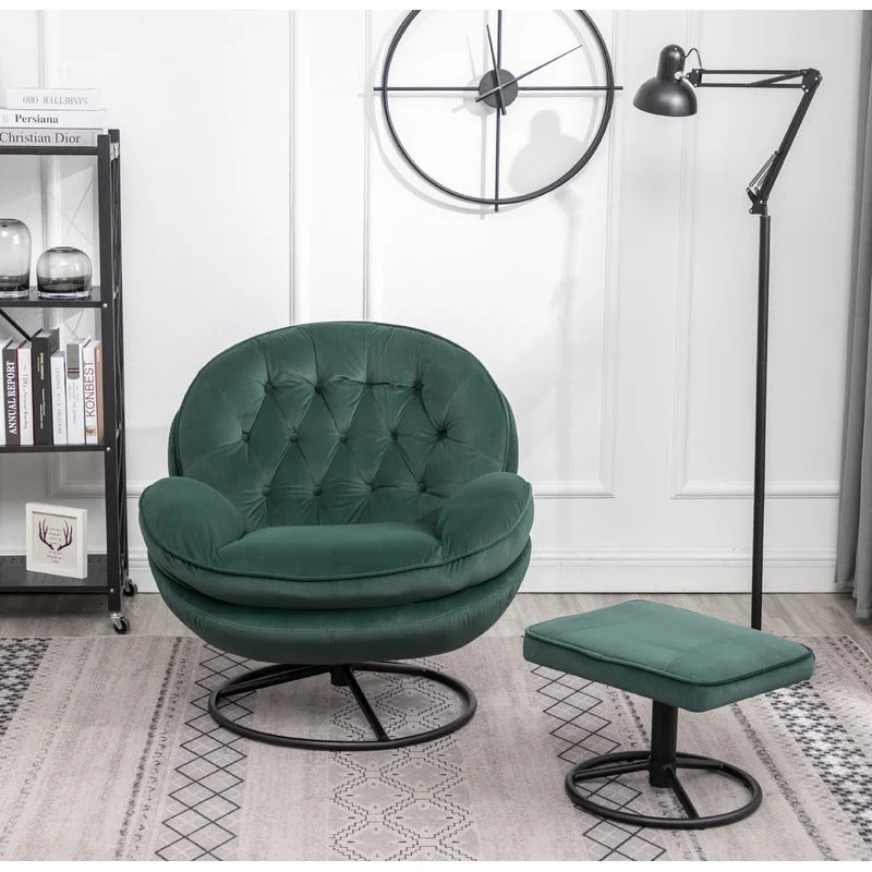 Accent Chair:  32'' Wide Tufted Velvet Chair