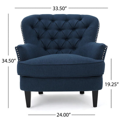 Accent Chair: 33'' Wide Tufted Club Chair