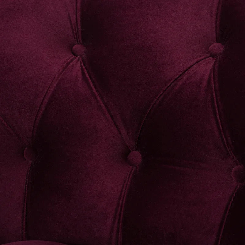 Accent Chair: 42'' Wide Tufted Velvet Armchair