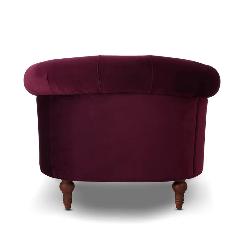 Accent Chair: 42'' Wide Tufted Velvet Armchair