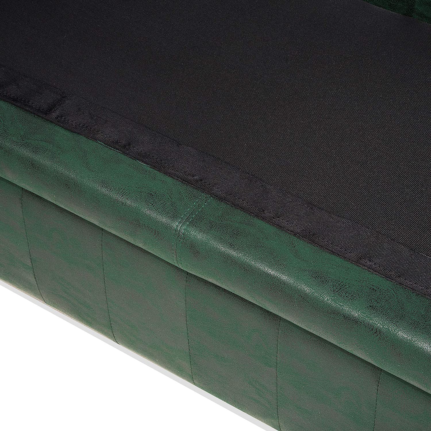 3 Seater Sofa Set:- Alden Chesterfield Leatherette Sofa Set (Green)