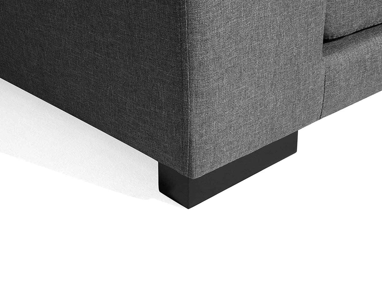 3 Seater Sofa Set:- Alden Modular Fabric Sofa Set (Dark Grey)
