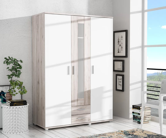 Almirah: 3 Door Wardrobe With Mirror