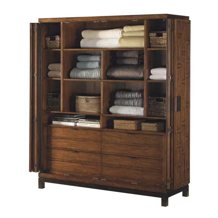 Almirah: 6 Shelves Solid Wood Almirah
