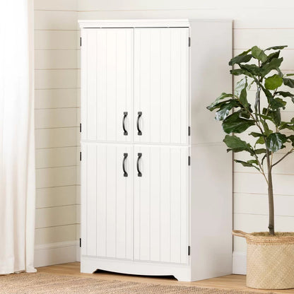Almirah : Den 4-Door Storage Armoire