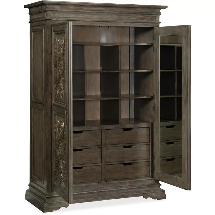 Almirah: Traditional 6 Drawer Brown Almirah