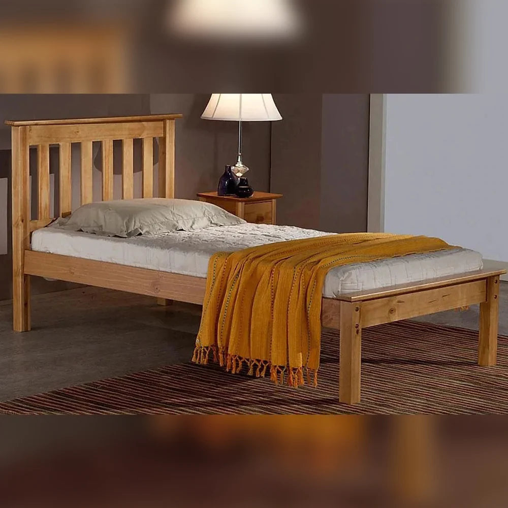 Single Bed: Wooden Single Bed