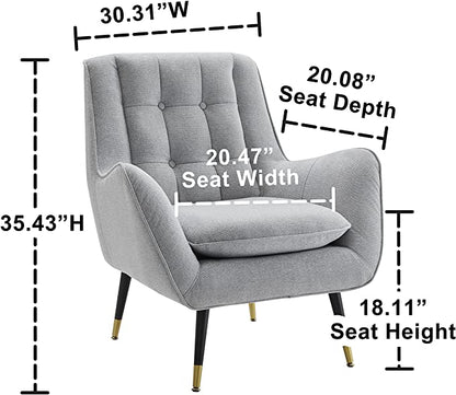 Armchair : 30.31'' Wide Tufted Armchair
