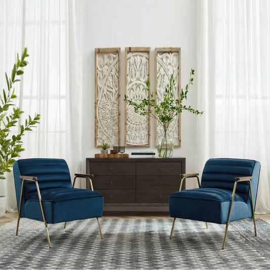 Armchair  JENI 24.4'' Wide Tufted Velvet Armchair (Set of 2)
