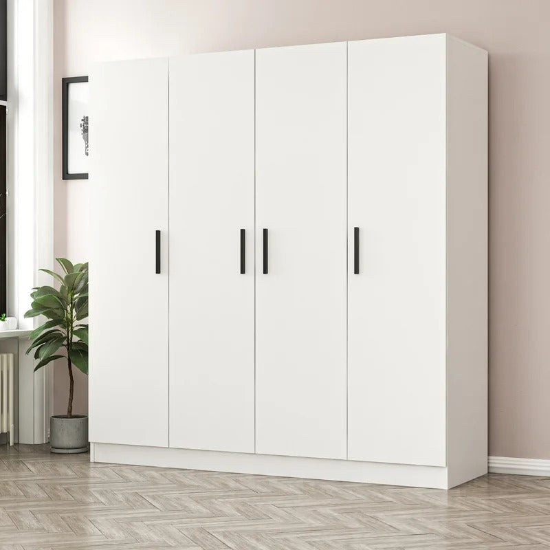 4 Door Wardrobe: Attractive 4 Door Manufactured Wood Wardrobe