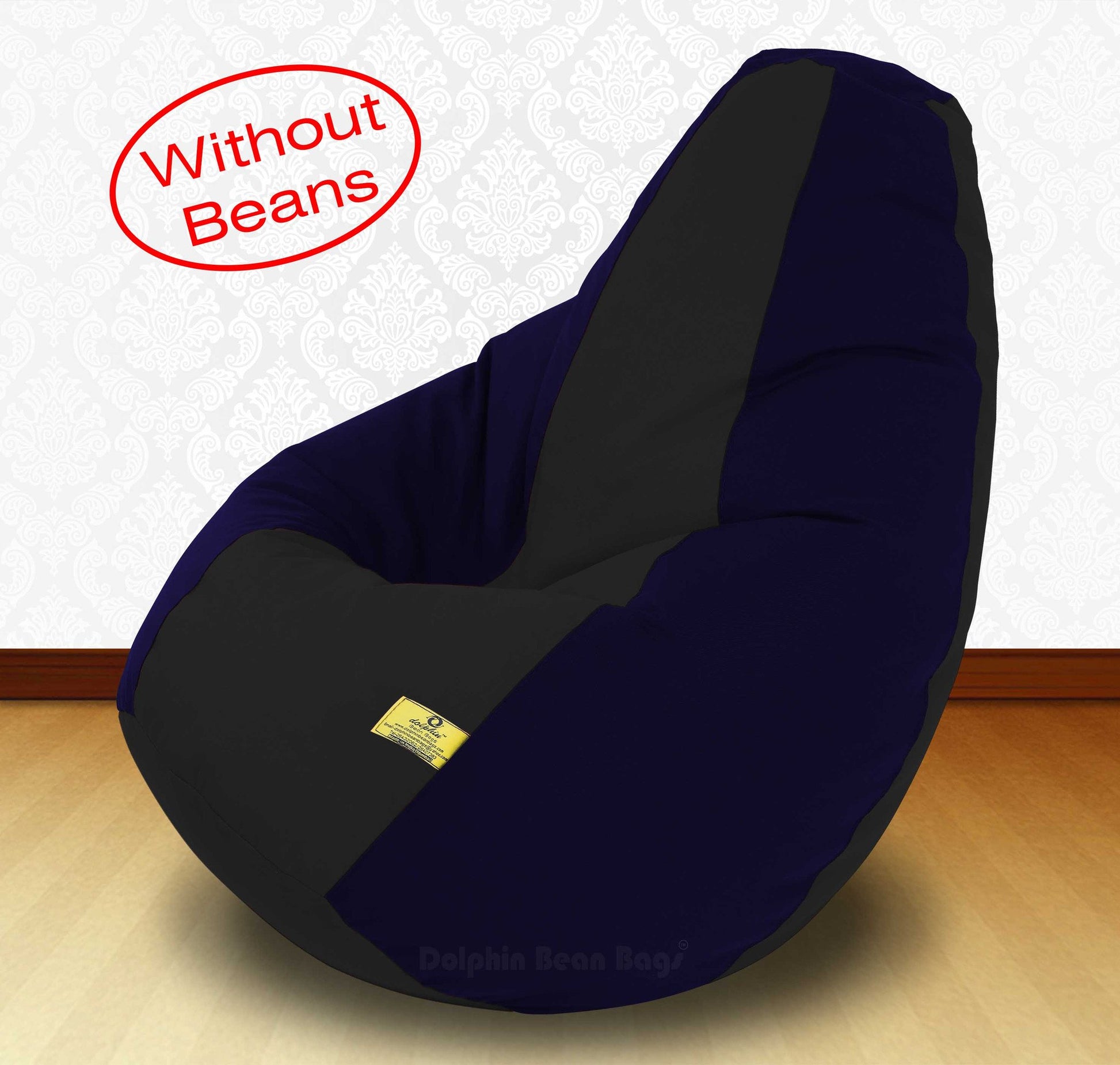 BEAN BAG XXXL BLACK N.BLUE-FABRIC-COVERS WITHOUT BEANS 