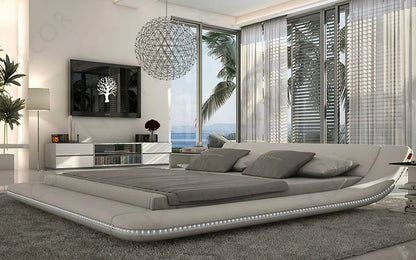 BED OWL Modern Bed with LED Lights