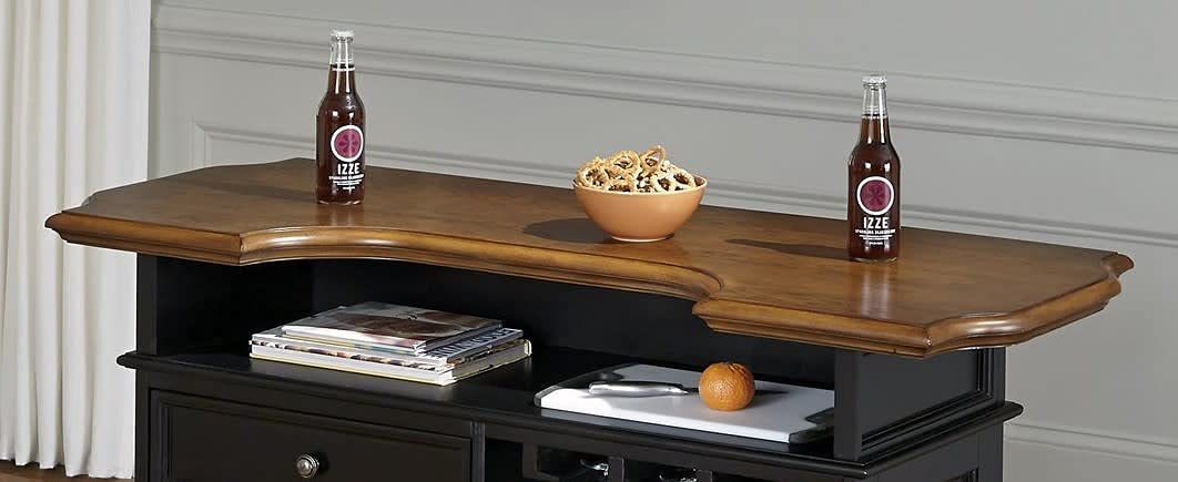Bar Cabinet: Americana Black Bar Cabinet 