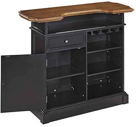 Bar Cabinet: Americana Black Bar Cabinet 