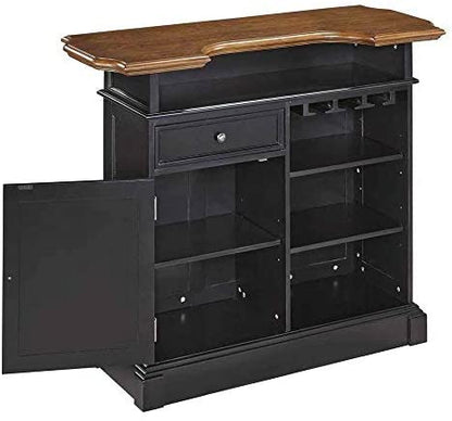 Bar Cabinet: Americana Black Bar Cabinet 