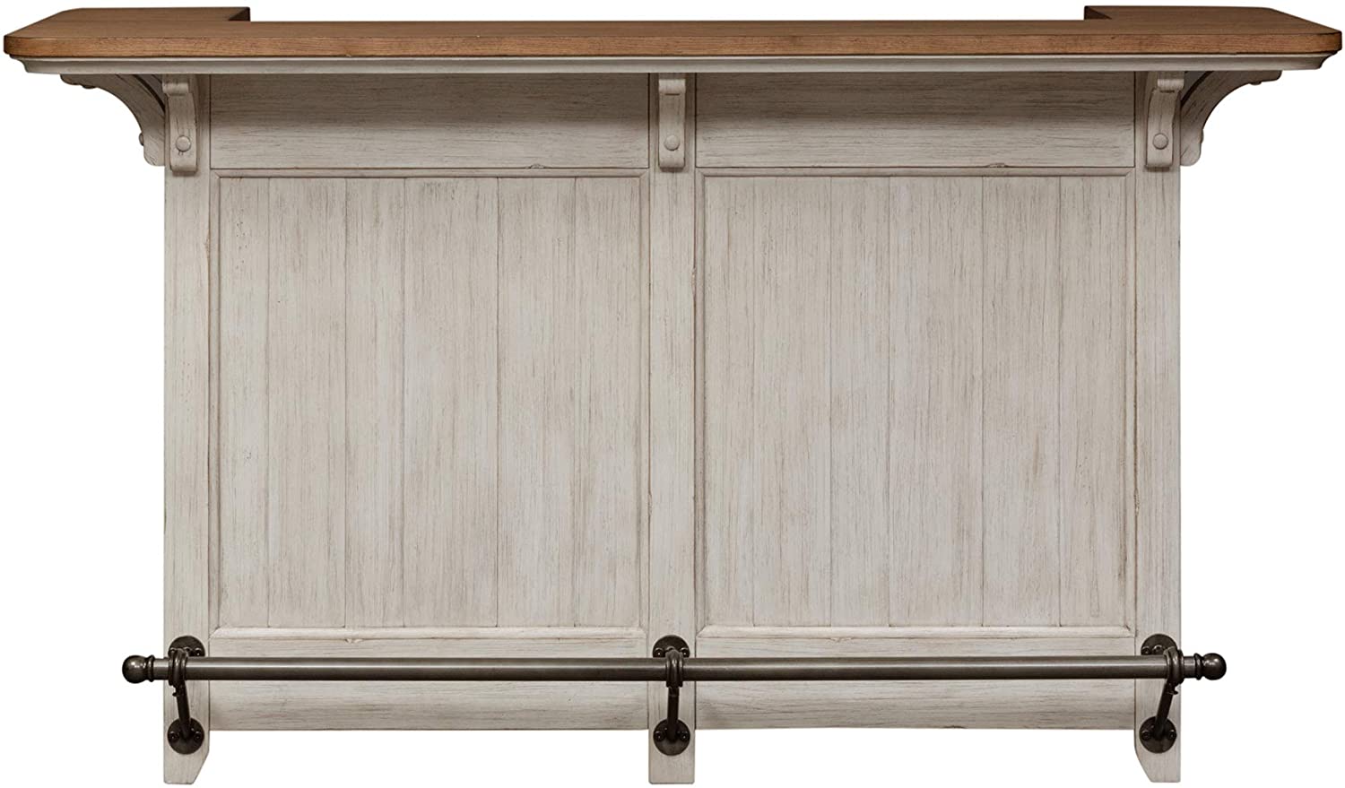Bar Cabinet: Antique White Bar Unit