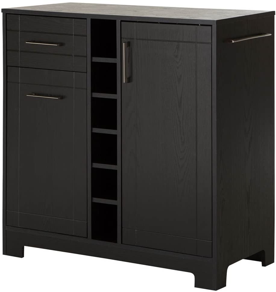 Bar Cabinet: Bar Cabinet with Bottle and Glass Storage