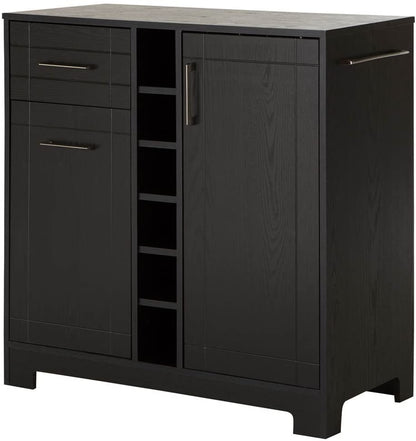 Bar Cabinet: Bar Cabinet with Bottle and Glass Storage