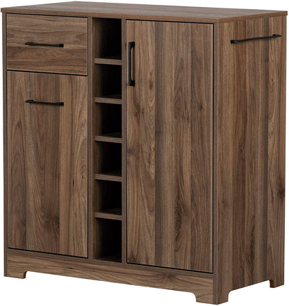 Bar Cabinet: Bar Cabinet with Bottle and Glass Storage