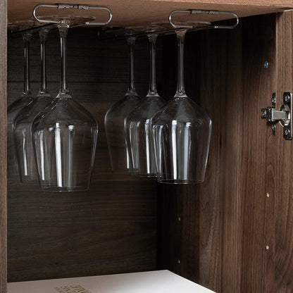 Bar Cabinet: Bar Cabinet with Bottle and Glass Storage
