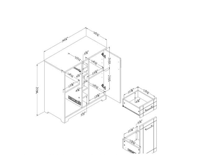 Bar Cabinet Bar Cabinet with Bottle and Glass Storage
