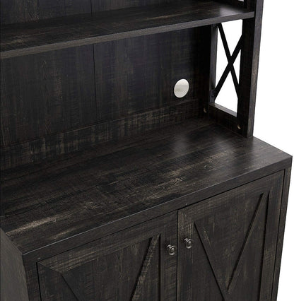 Bar Cabinet: Bar Cabinet with Microwave Stand 