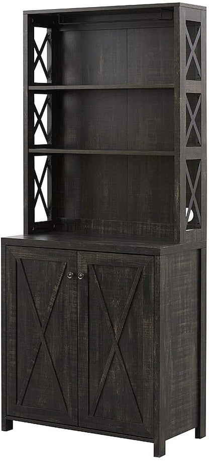 Bar Cabinet: Bar Cabinet with Microwave Stand 