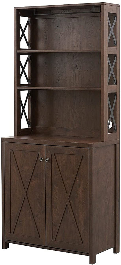 Bar Cabinet: Bar Cabinet with Microwave Stand 