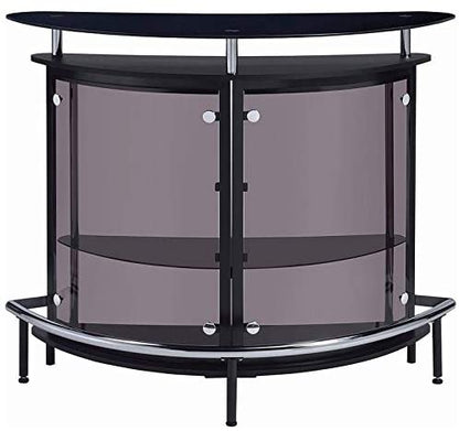 Bar Cabinet: Contemporary Glass Home Bar 