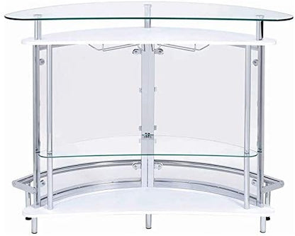 Bar Cabinet: Contemporary Glass Home Bar 