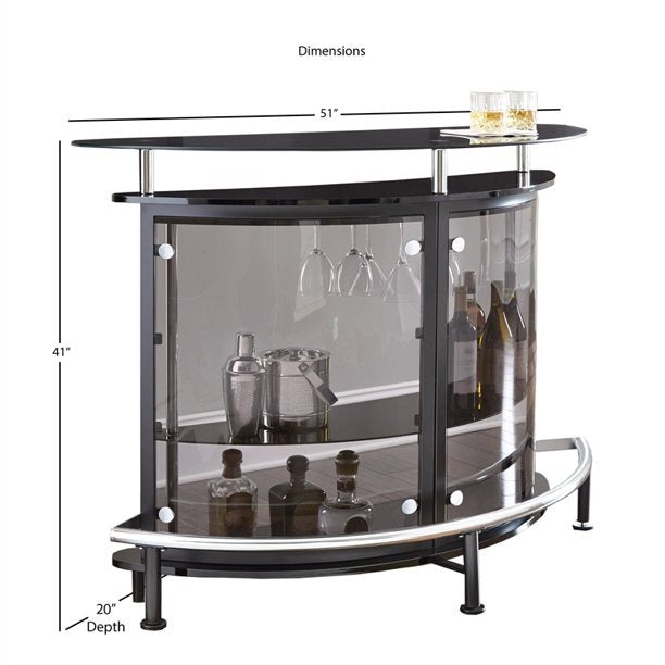 Bar Cabinet Contemporary Glass Home Bar