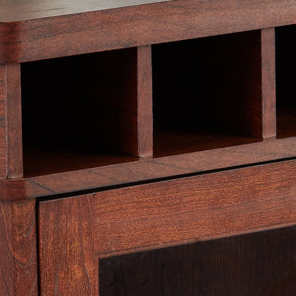 Bar Cabinet: Corner Bar Unit with Shelves