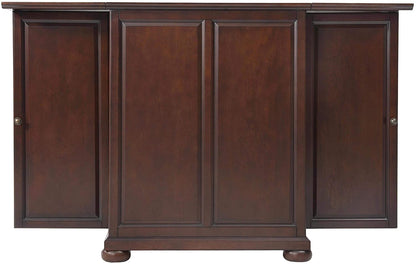 Bar Cabinet: Expandable Top Bar Cabinet, Vintage Mahogany 