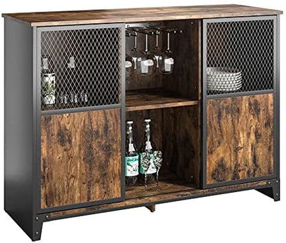Bar Cabinet: Industrial bar Cabinet Sliding Mesh Door Barn 