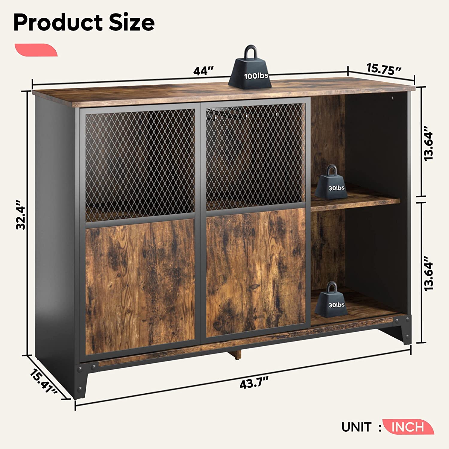 Bar Cabinet: Industrial bar Cabinet Sliding Mesh Door Barn 