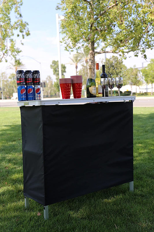 Bar Cabinet: Portable High Top Party Bar Table