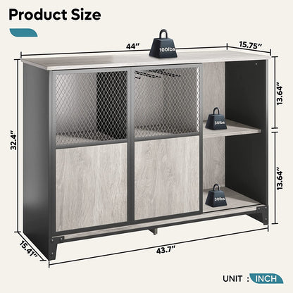 Bar Cabinet: Sliding Mesh Door Barn Liquor Cabinet 