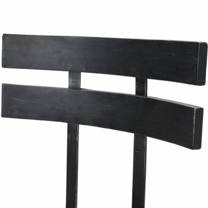 Bar Chair: Black Brush Bar Stool