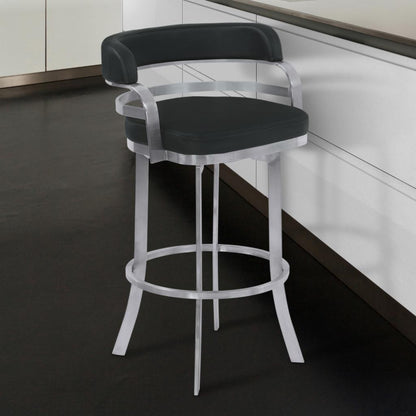 Bar Chairs: 26 in. Counter Height Metal Swivel Bar Stool