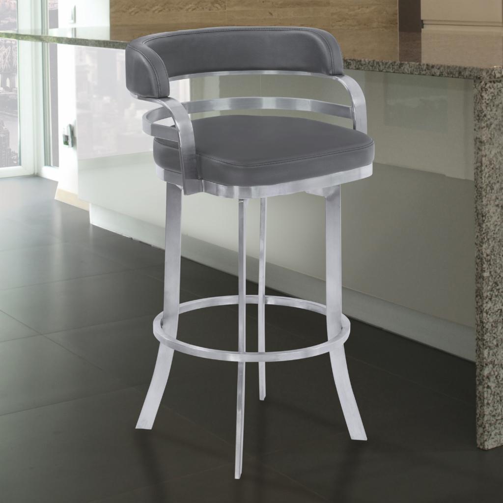 Bar Chairs: 26 in. Counter Height Metal Swivel Bar Stool