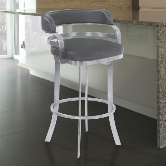 Bar Chairs: 26 in. Counter Height Metal Swivel Bar Stool