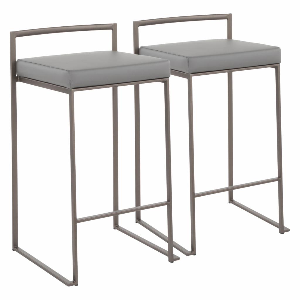 Bar Chairs: 27.75 in. Counter Stool - Set of 2