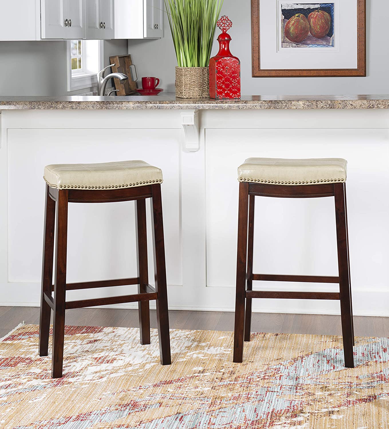 Bar Stool: Counter Stool, Black, 26" x 18" x 12.75"