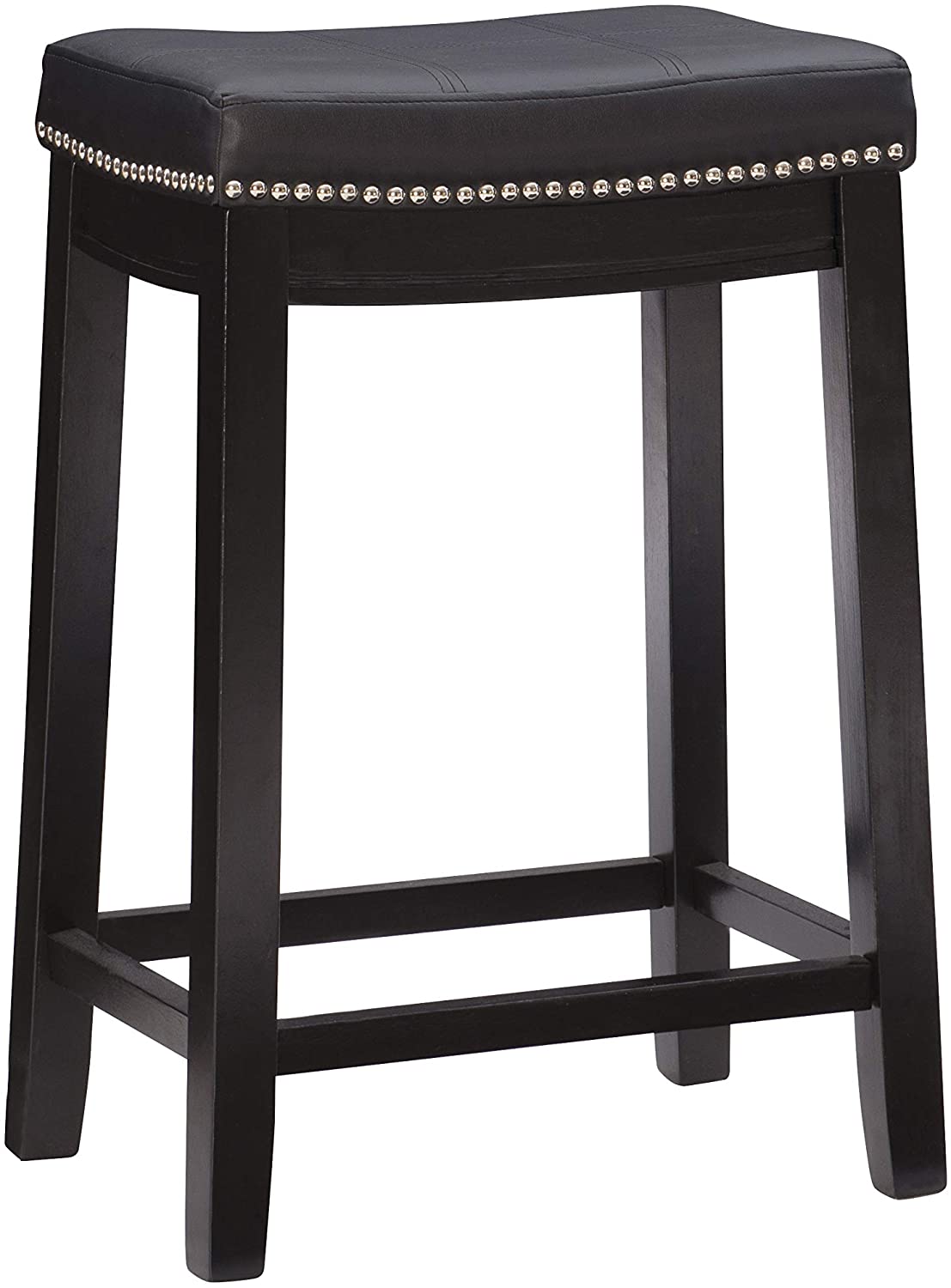 Bar Stool: Counter Stool, Black, 26" x 18" x 12.75"